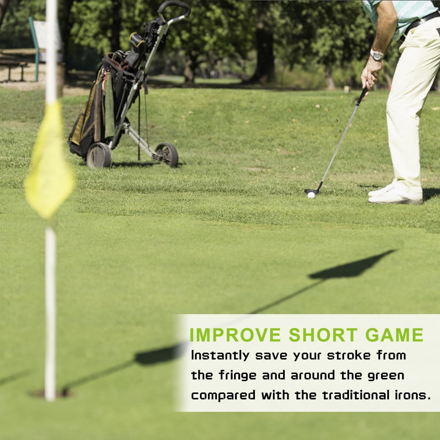 MAZEL Chipper Club Pitching Wedge for Men & Women,45 Degree - Save Stroke from Short Game,Right Hand