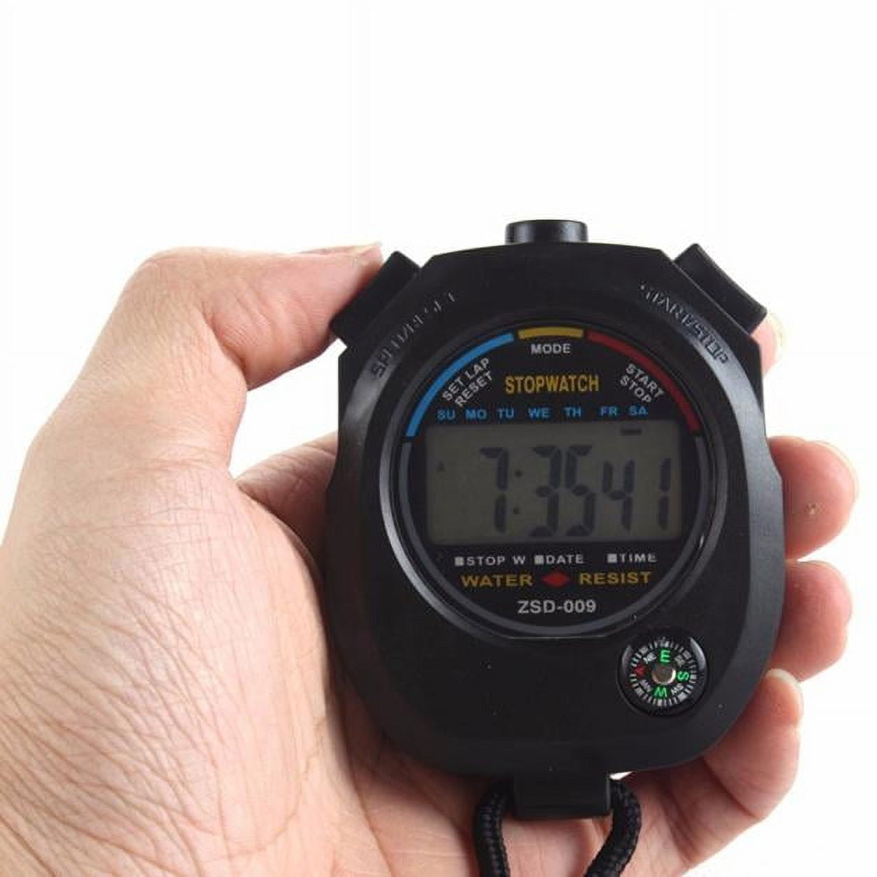 Kiplyki Waterproof Digital LCD Stopwatch Chronograph Timer Counter Sports Alarm