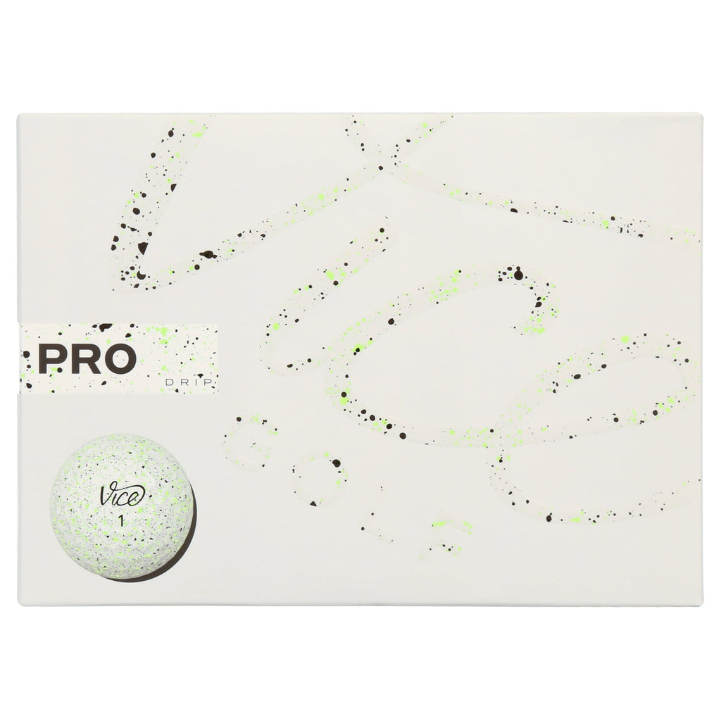 Vice Golf Pro Drip Golf Balls, Lime, 12 Pack