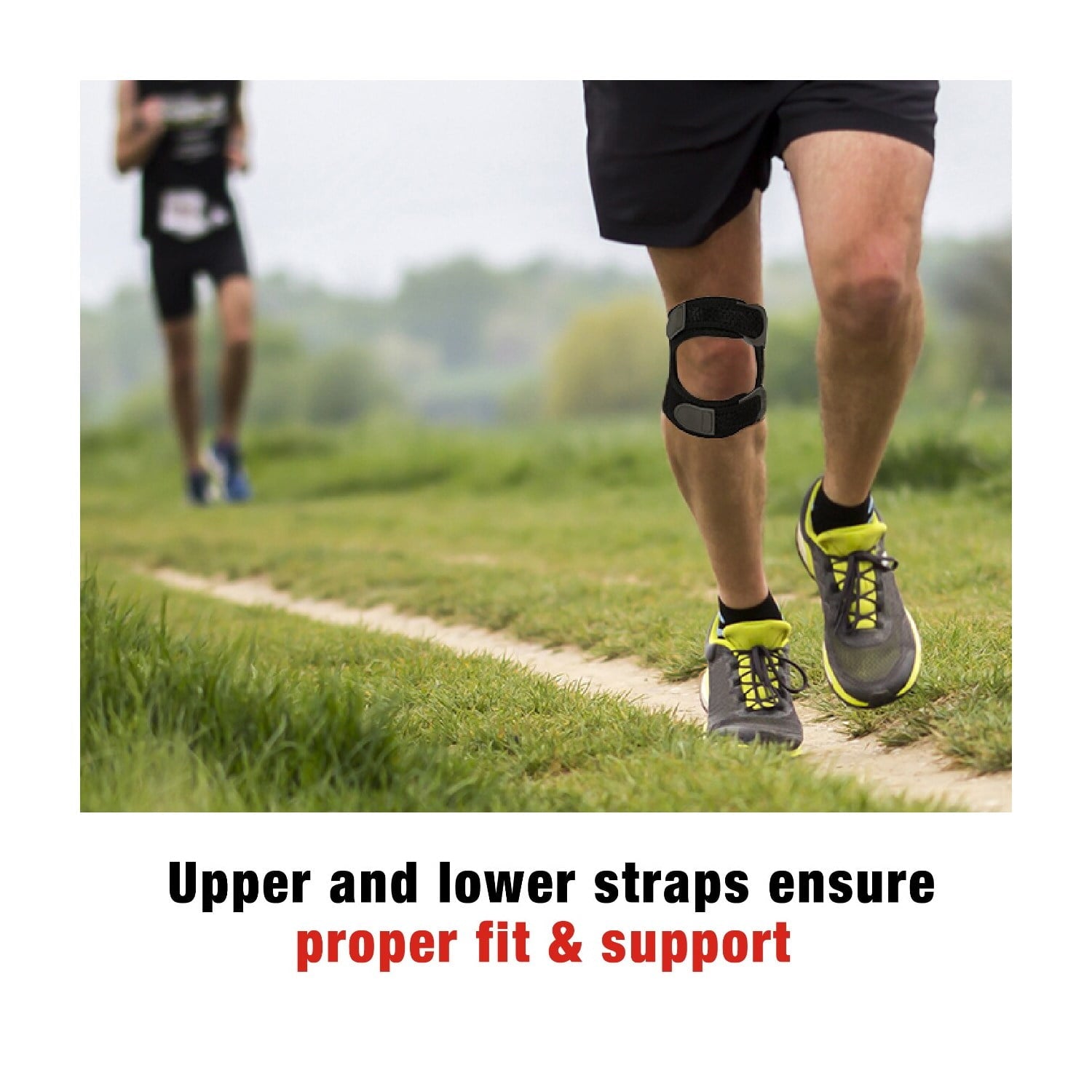 ACE Brand Dual Knee Strap, Adjustable Brace, One Size Fits Most, 1 Strap