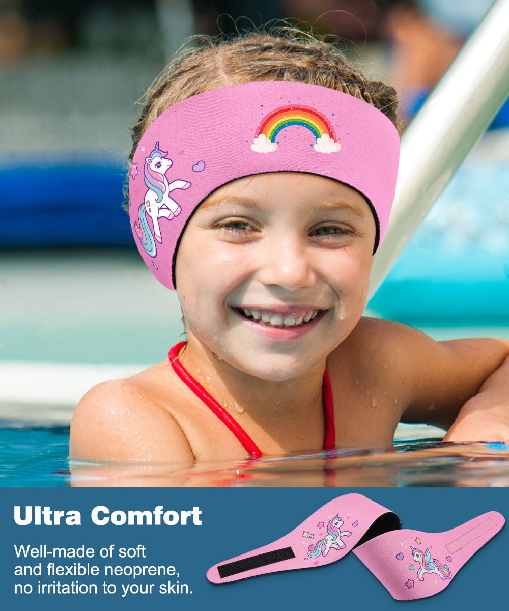 MoKo Swimming Headband for Kids Adults, Swimmers Headband Earplugs Protection Band