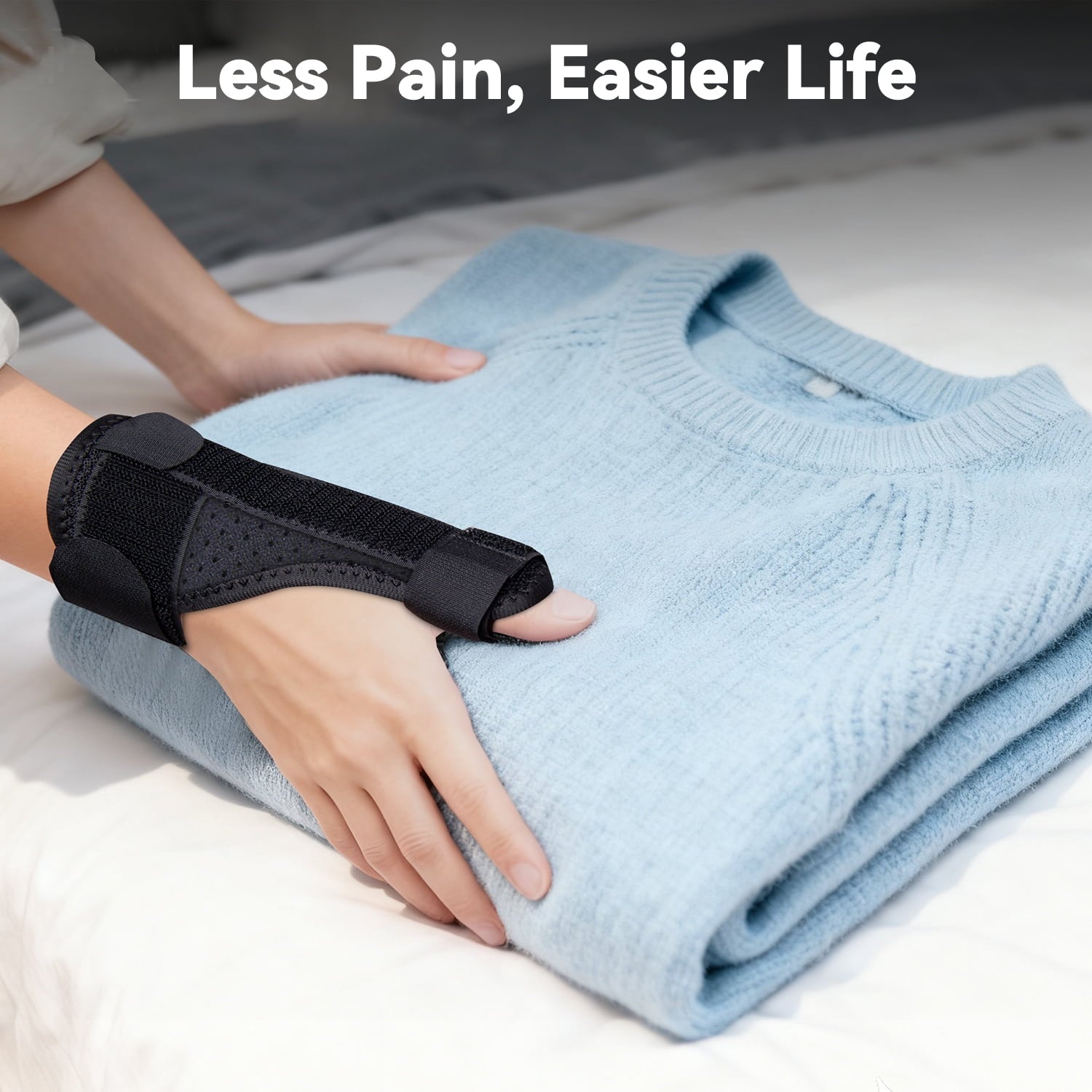 Goldeer Thumb Brace, Thumb Stabilizer Splint for Trigger Finger, Pain Relief, Arthritis, Tendonitis, Sprains, Sprained, Right Hand