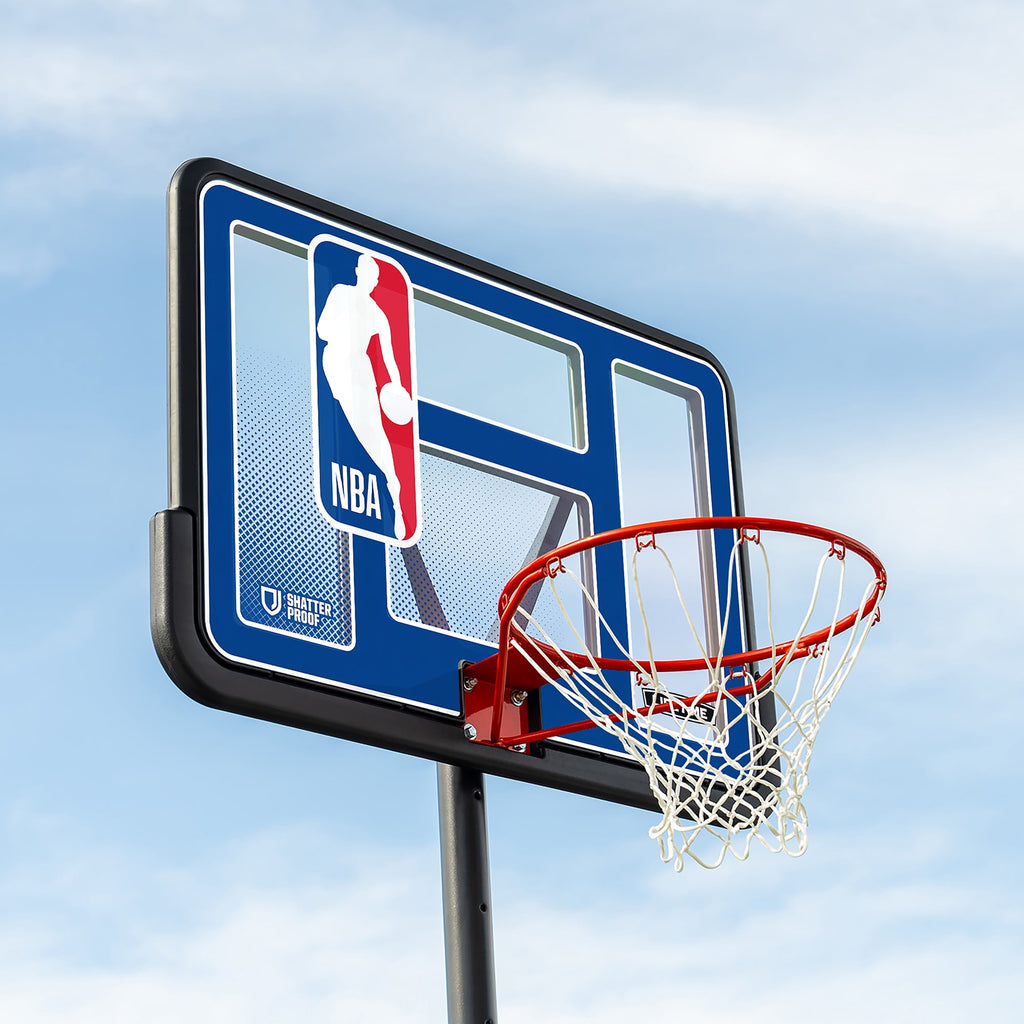 Lifetime NBA League 44" Portable Basketball Hoop with Wheels - 7.5 to 10 Ft Adjustable Height