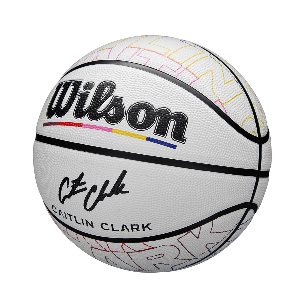 Wilson Caitlin Clark Journey Series Basketball - White/Multicolor, Size 6 - 28.5"