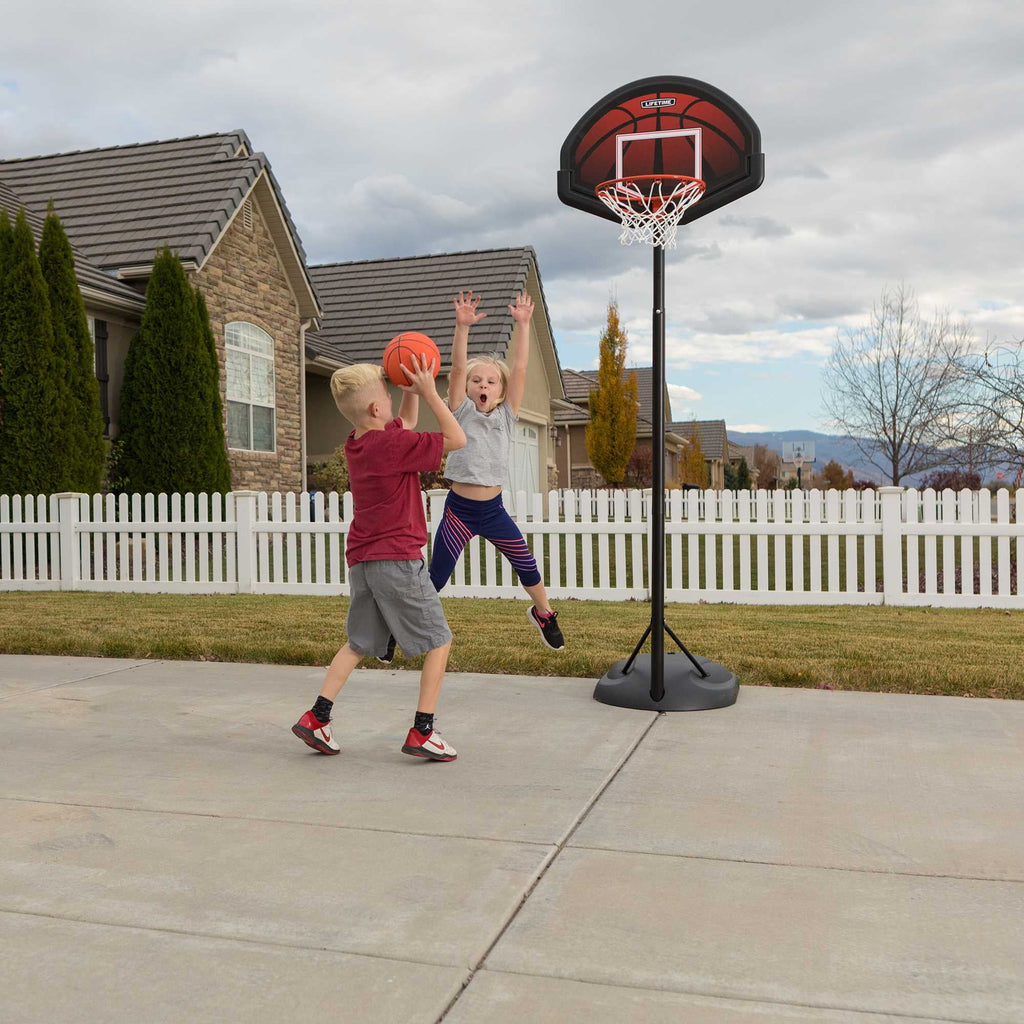 Lifetime 32-Inch Youth Impact Portable Basketball Hoop with Telescoping Adjustment & Youth Rim - Model 90269-Outdoor Play