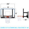Franklin Sports Wall Mounted Mini Basketball Hoop Shatter Resistant Backboard Adjustable Height