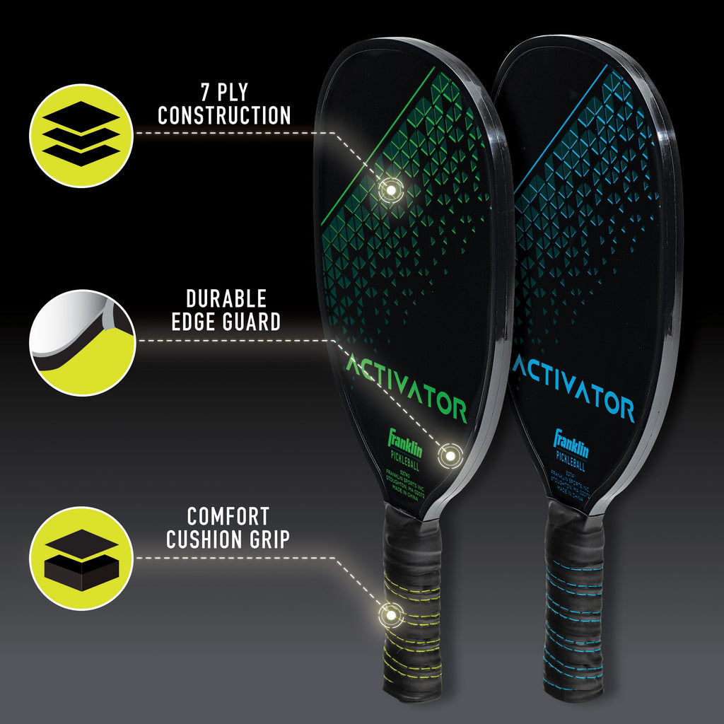Franklin Sports 2 Player Pickleball Paddle + Ball Set - Wood Starter Set