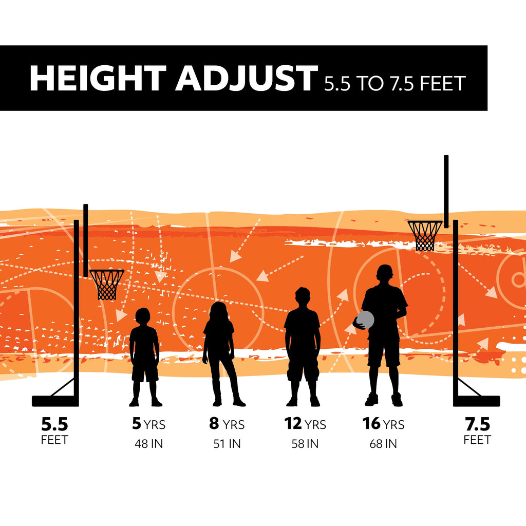Lifetime 32-Inch Youth Impact Portable Basketball Hoop with Telescoping Adjustment & Youth Rim - Model 90269-Outdoor Play