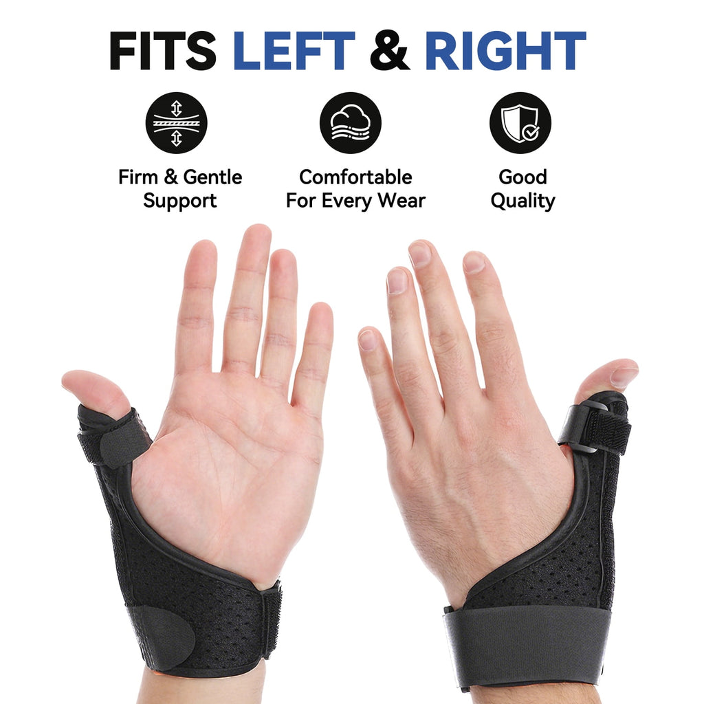 Goldeer Thumb Brace, Thumb Stabilizer Splint for Trigger Finger, Pain Relief, Arthritis, Tendonitis, Sprains, Sprained, Right Hand