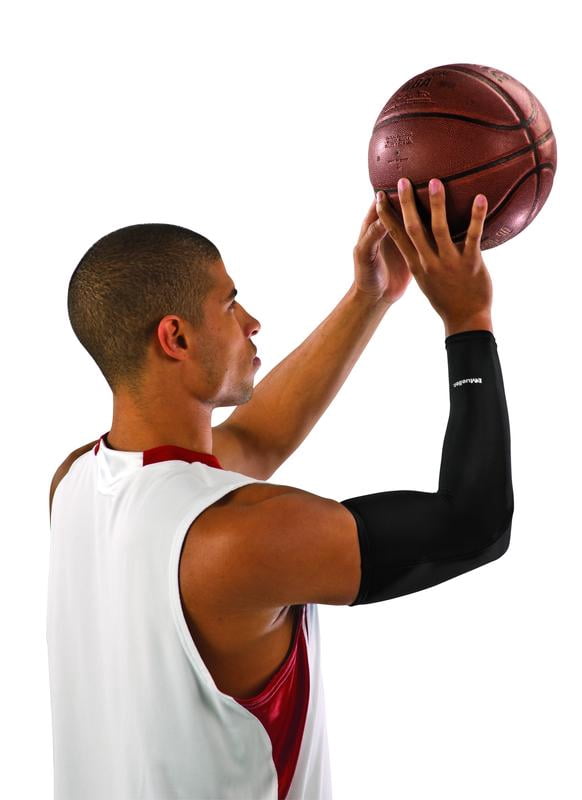 Mueller Performance Sleeve, Black, One Size Fits Most, Left or Right Arm, 1 Sleeve