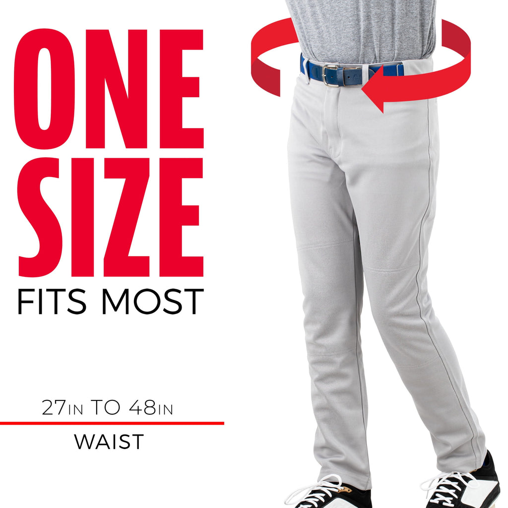 Franklin Sports MLB Adult + Youth Baseball Belt - Belt for Teeball, Baseball + Softball - Boys + Girls Adjustable Size Adult + Youth Belt for Baseball + Softball Pants - 27" to 48" Inch Waist - Royal