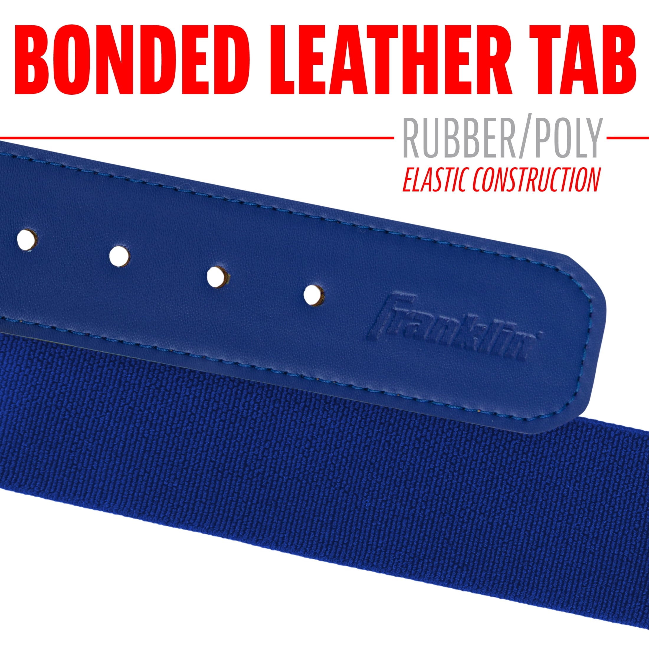 Franklin Sports MLB Adult + Youth Baseball Belt - Belt for Teeball, Baseball + Softball - Boys + Girls Adjustable Size Adult + Youth Belt for Baseball + Softball Pants - 27" to 48" Inch Waist - Royal