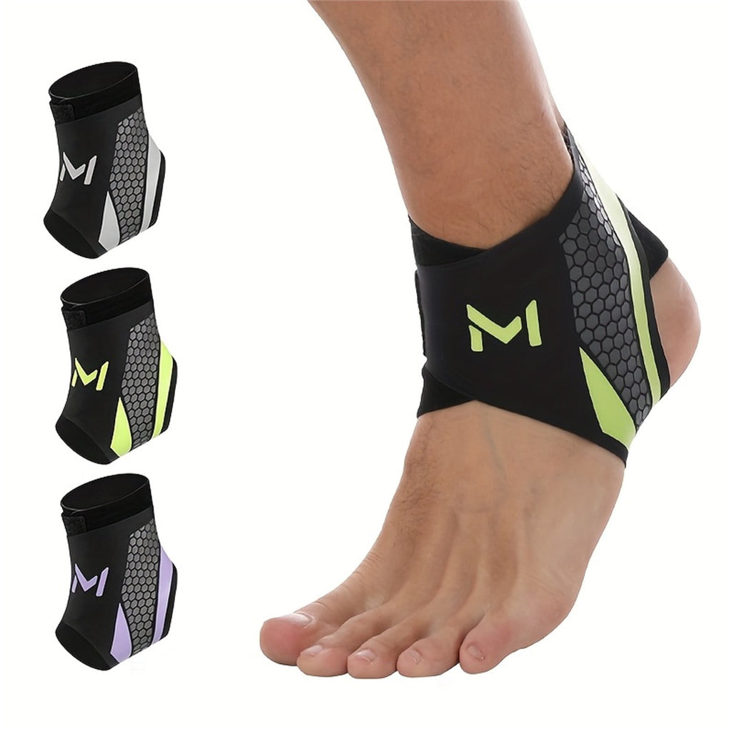 Lightweight Sports Ankle Brace! Compression Sprain & Breathable For Basketball & Fitness Purple - One Size