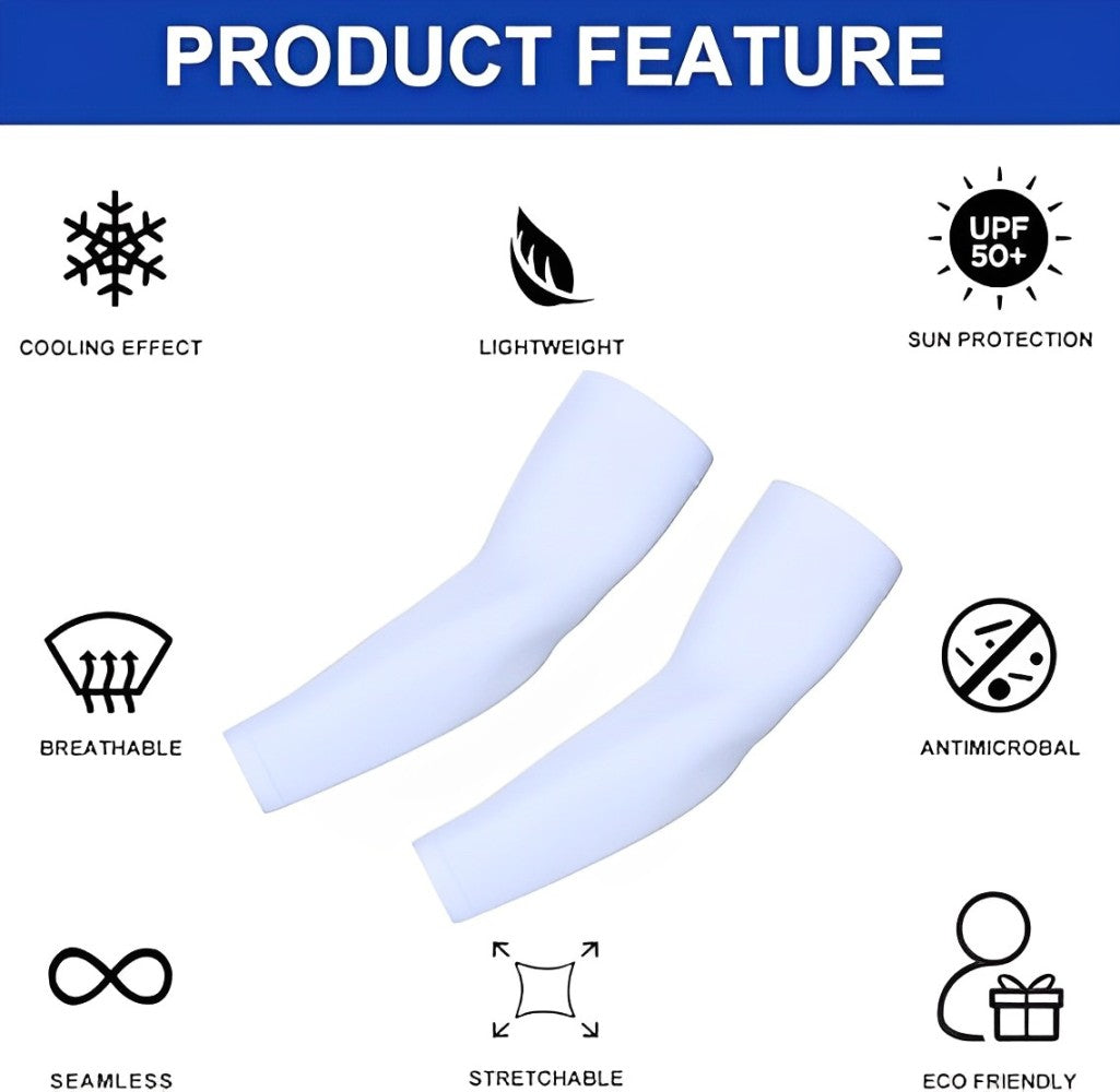3 Pairs UV Sun Protection Arm Sleeves for Men & Women UPF 50 Cooling Sports Sleeve Tattoo Cover Up Outdoor Sun Sleeve for Basketball Football Golf