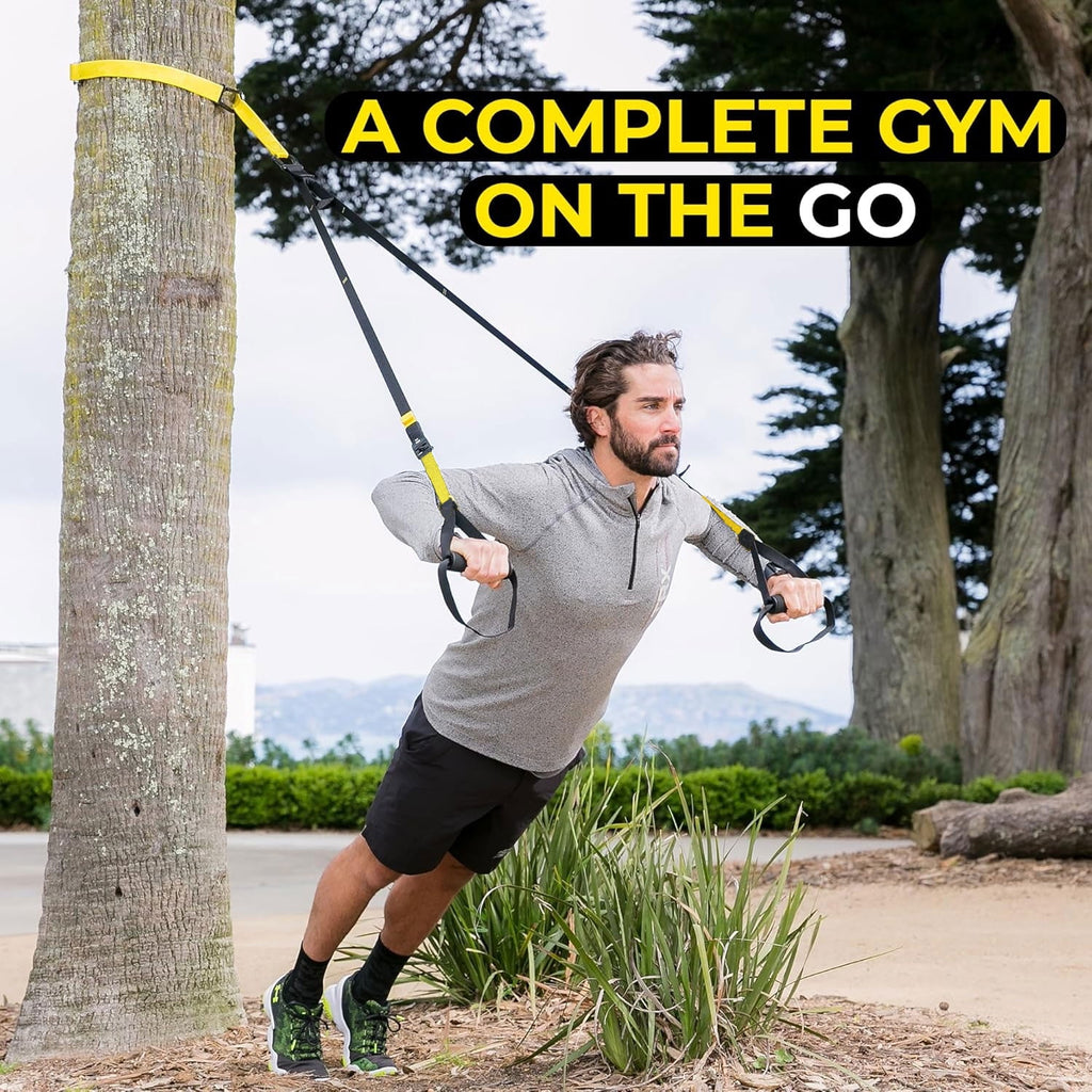 WQQQW Suspension Trainer System, Resistance Training Kit for Cross-Training, Weight Training, HIIT & Cardio