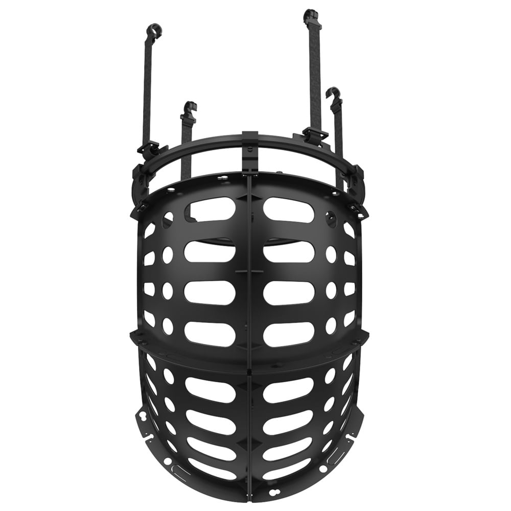 Basketball Return, SEGMART Basketball Return Attachment, 360° Basketball Shot Trainer, Portable Basketball Training Equipment, Basketball Return Chute Rebounder with 4 Detachable Hooks for Hoop,Black
