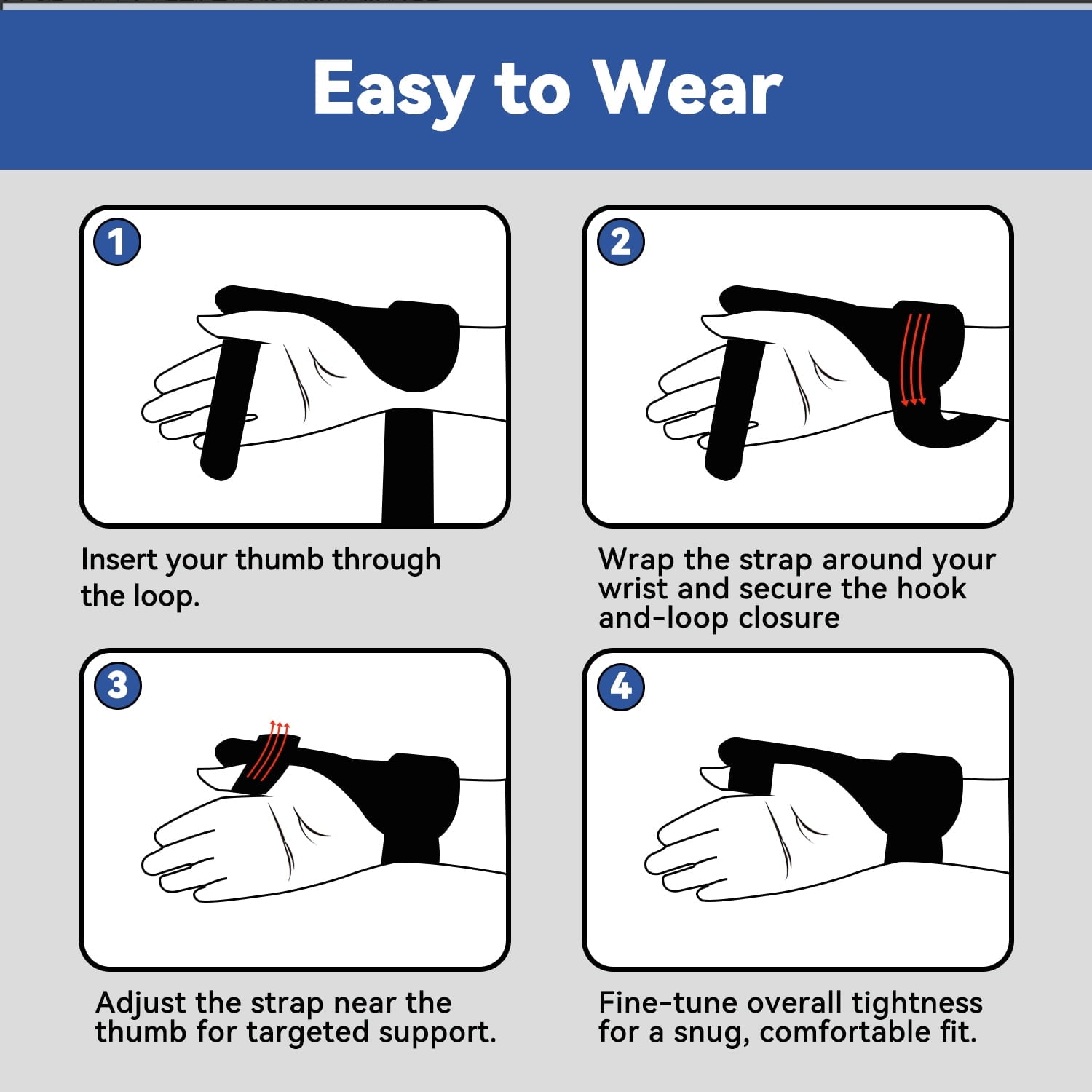 Goldeer Thumb Brace, Thumb Stabilizer Splint for Trigger Finger, Pain Relief, Arthritis, Tendonitis, Sprains, Sprained, Right Hand