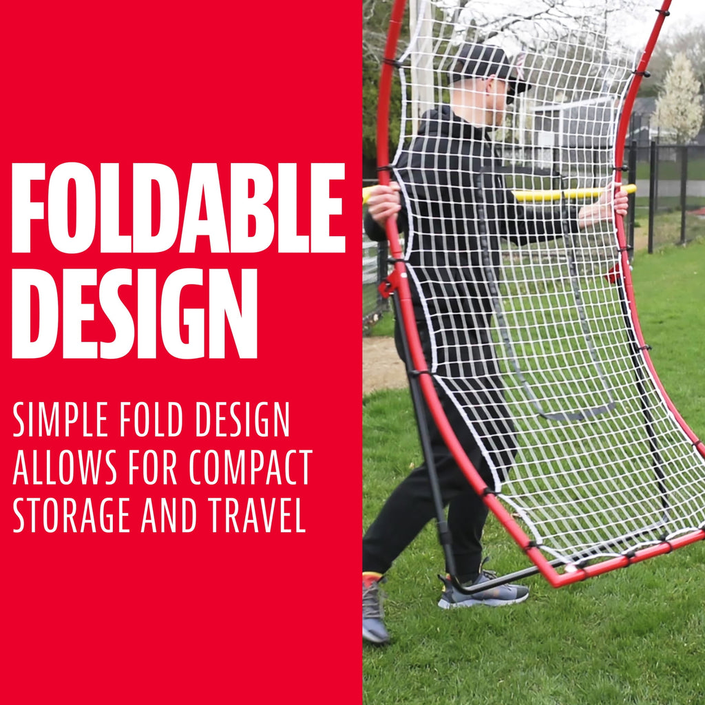 Franklin Sports MLB Deluxe Baseball Rebounder + Pitchback Net - 68" x 48"