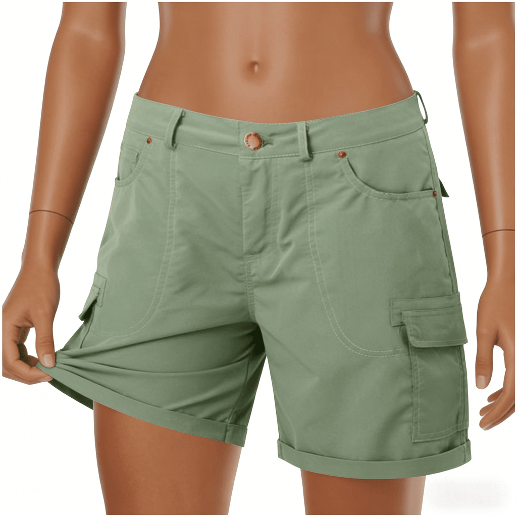 Dxzfnsa Women's Lightweight Hiking Cargo Shorts with Pockets Water Resistant Athletic Shorts for Golf Casual S-3XL