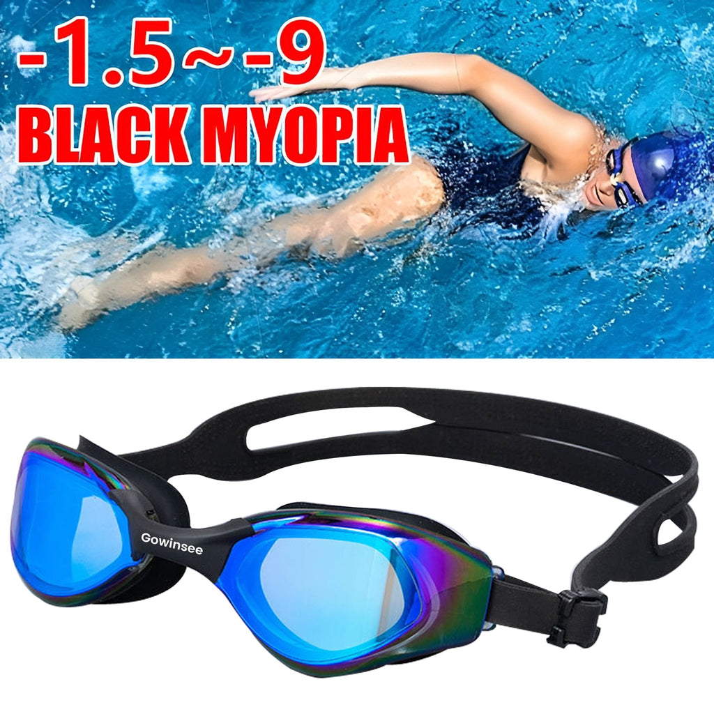 Gowinsee Swim Goggles, Comfortable Polarized Anti-Fog Swimming Goggles for Adult