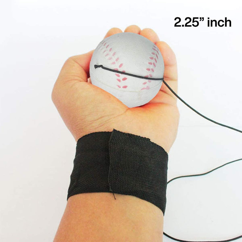Kicko Practice Baseballs on Elastic Cord - 12 Pack - 2.25 Inch