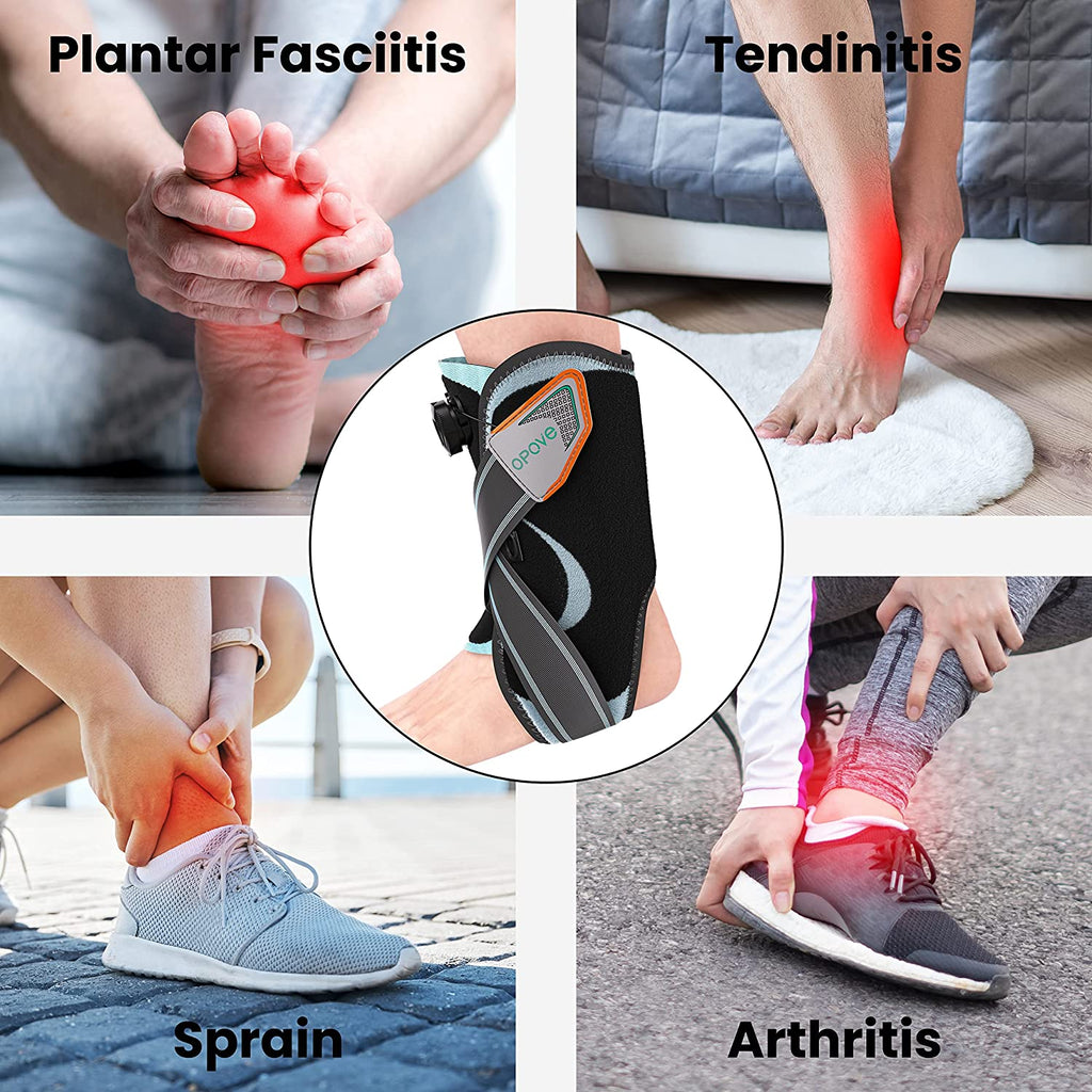 Ankle Support Brace for Women and Men’s Sprained Ankle with Stabilizers, Adjustable Knob Ankle Brace for Plantar Fasciitis and Tendonitis(S, Black)