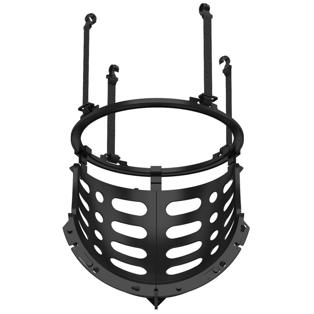 Basketball Return, SEGMART Basketball Return Attachment, 360° Basketball Shot Trainer, Portable Basketball Training Equipment, Basketball Return Chute Rebounder with 4 Detachable Hooks for Hoop,Black