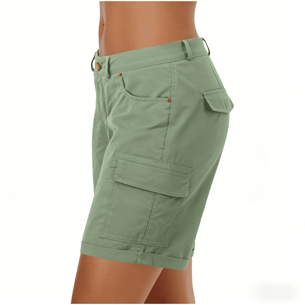 Dxzfnsa Women's Lightweight Hiking Cargo Shorts with Pockets Water Resistant Athletic Shorts for Golf Casual S-3XL