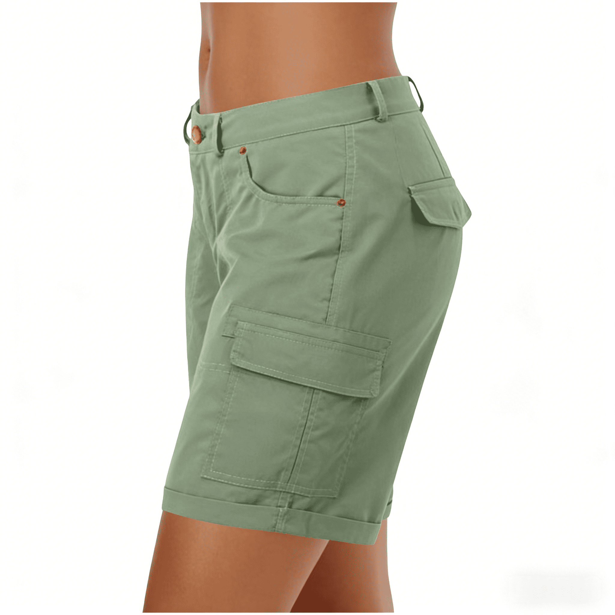 Dxzfnsa Women's Lightweight Hiking Cargo Shorts with Pockets Water Resistant Athletic Shorts for Golf Casual S-3XL
