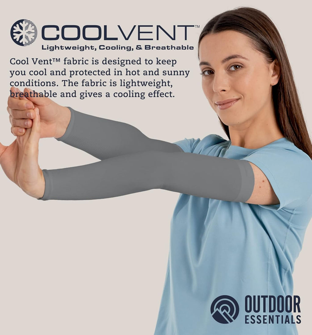 Outdoor Essentials UV Sun Protection Compression Athletic Arm Sleeves