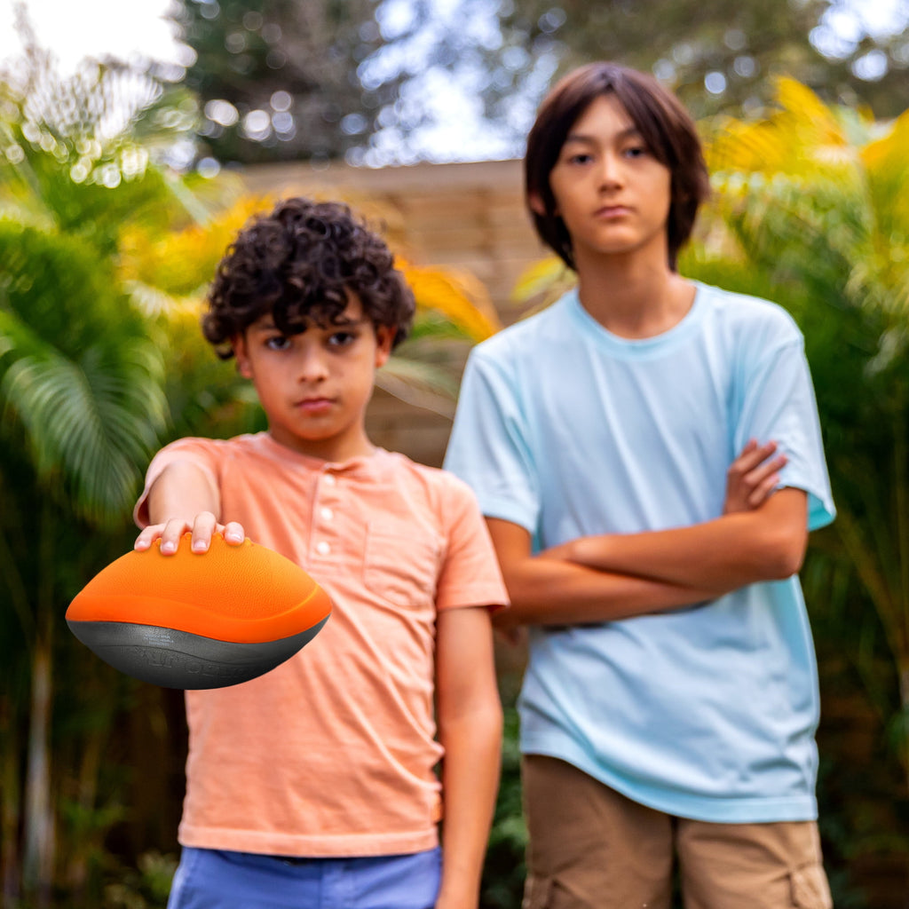 NERF Turbo Jr. Kids Foam Football - Classic Foam Football for Kids - Indoor + Outdoor Soft Foam Ball - Kids Mini Soft Foam Ball - NERF Toy Football for Kids - Easy Throw + Catch Youth Football