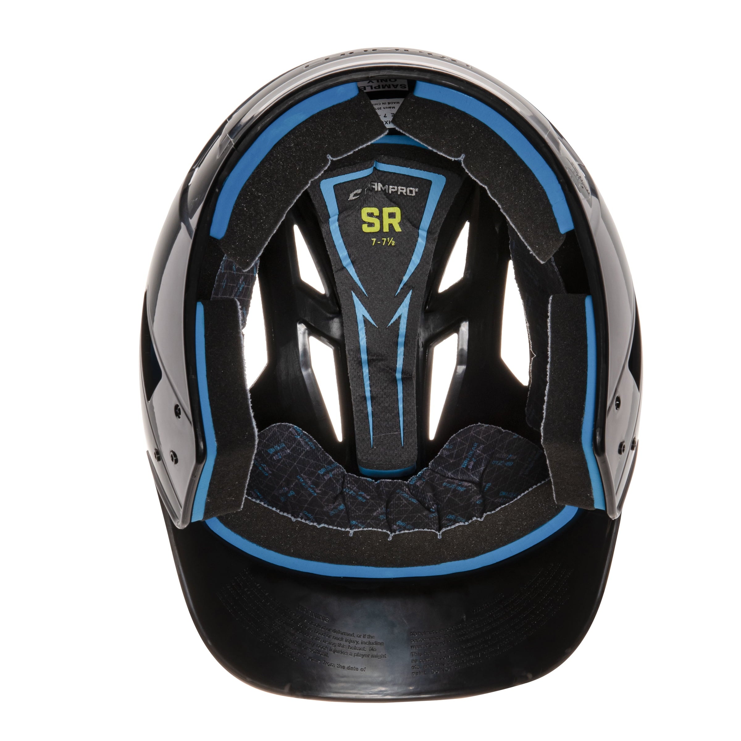 Champro Sports HX Rookie Baseball Batting Helmet, Medium, Black