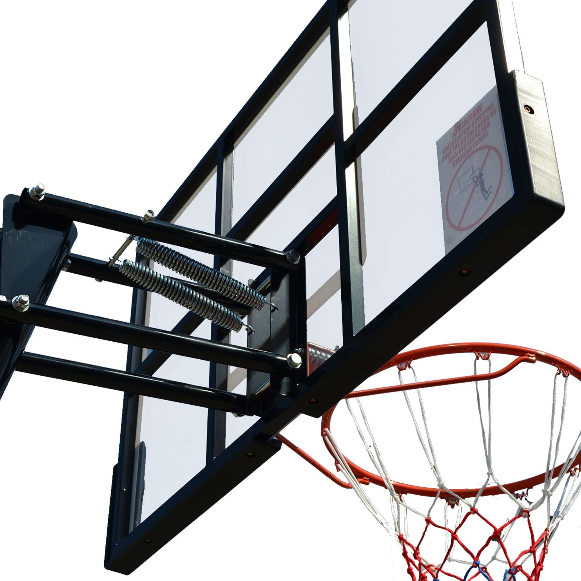 Vebreda 54 in. Portable Basketball Hoop System, 7.5 - 10 ft. Height Adjustable