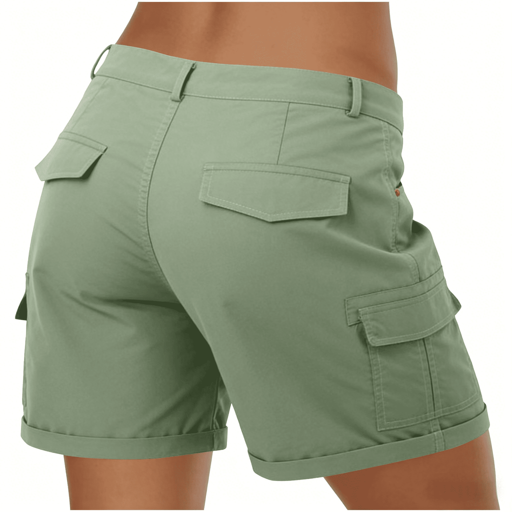 Dxzfnsa Women's Lightweight Hiking Cargo Shorts with Pockets Water Resistant Athletic Shorts for Golf Casual S-3XL