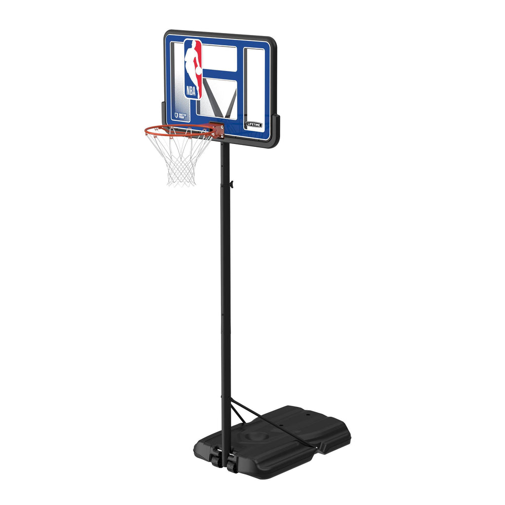 Lifetime NBA League 44" Portable Basketball Hoop with Wheels - 7.5 to 10 Ft Adjustable Height