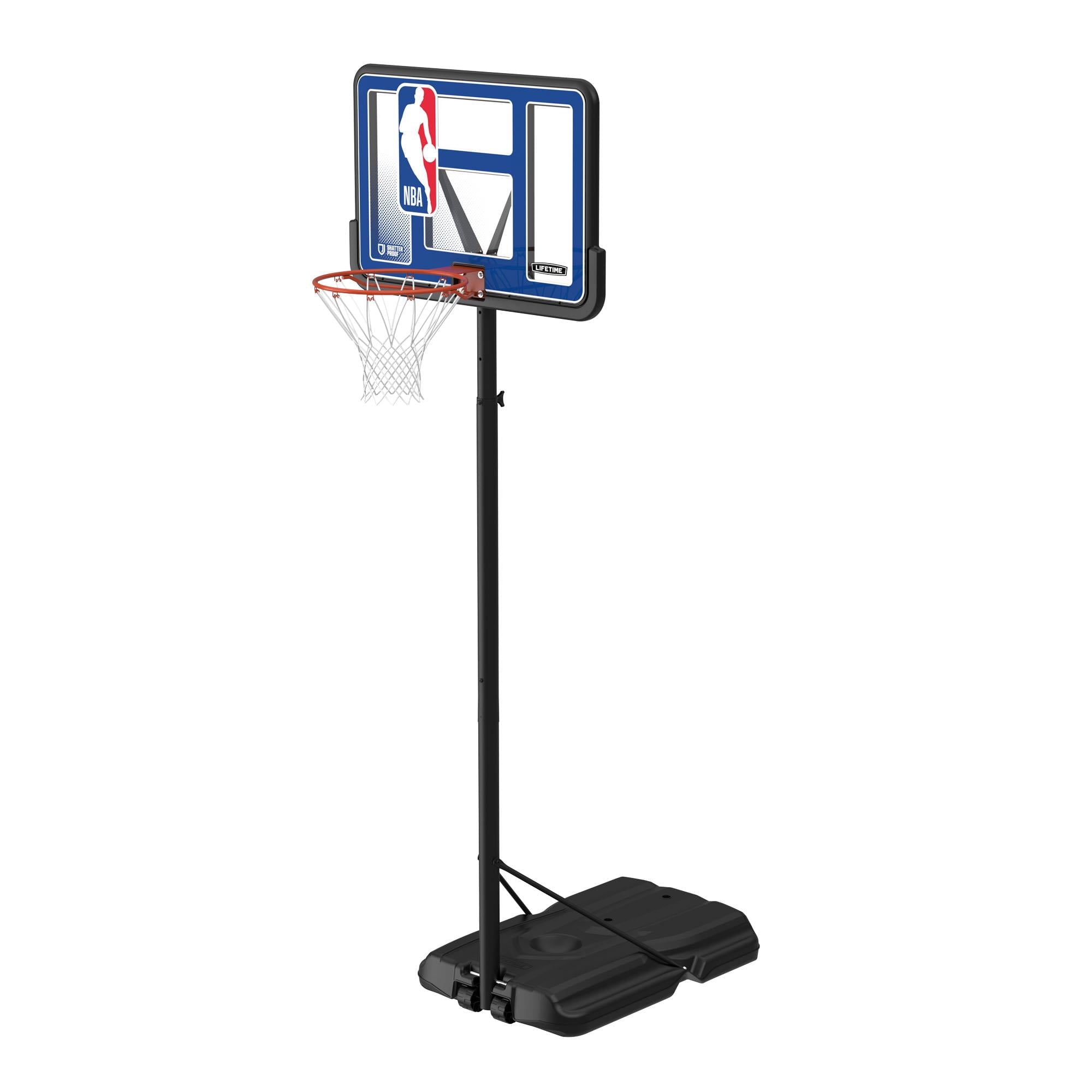 Lifetime NBA League 44" Portable Basketball Hoop with Wheels - 7.5 to 10 Ft Adjustable Height