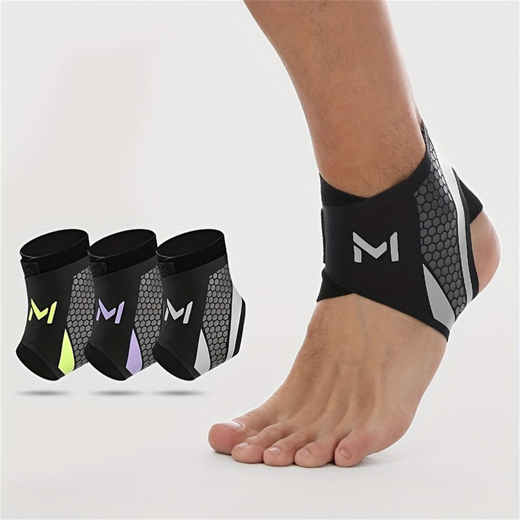 Lightweight Sports Ankle Brace! Compression Sprain & Breathable For Basketball & Fitness Purple - One Size