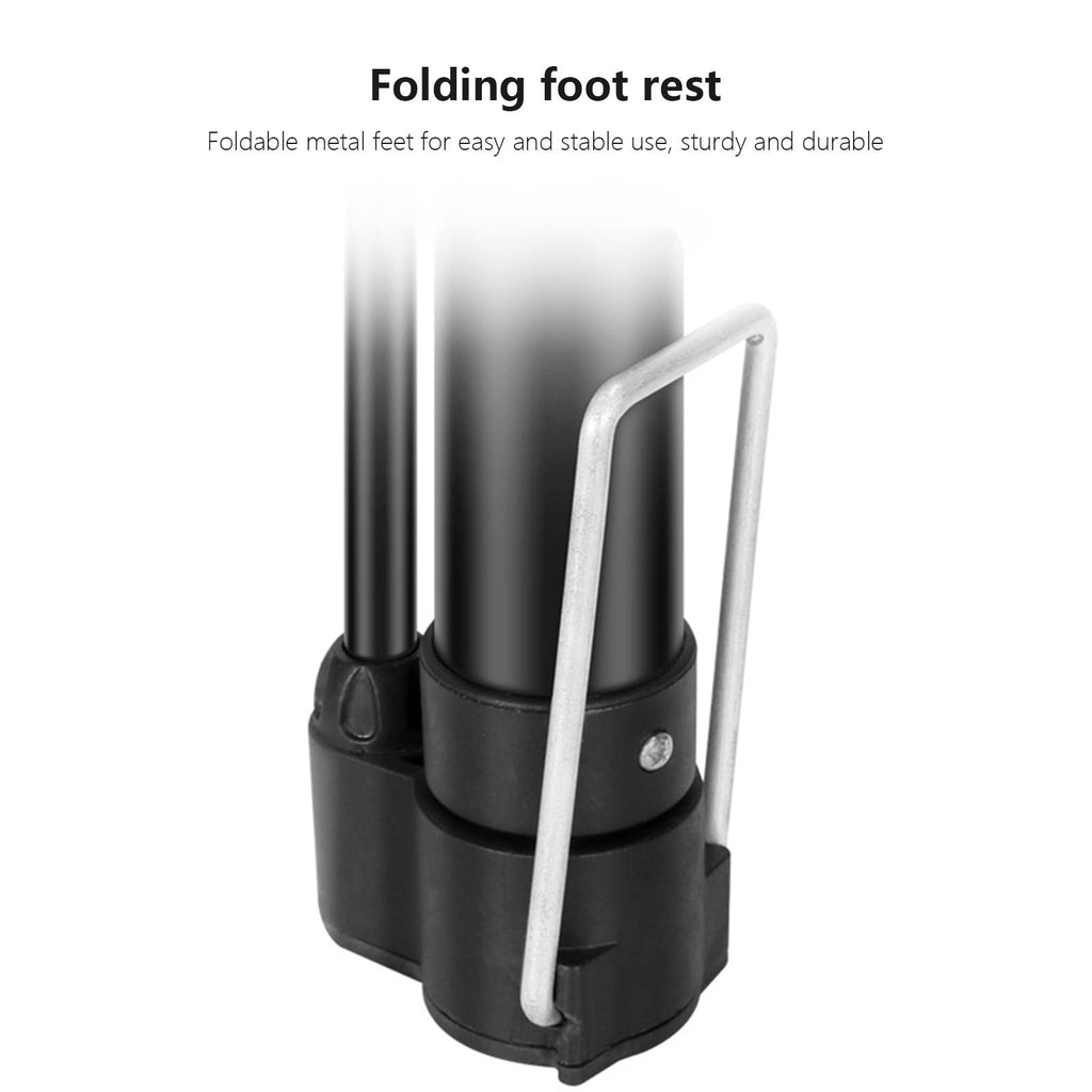 Bike Pump Portable,Bike Tire Inflator,Bicycle Hand Air Pump with 3 Auxiliary Nozzle,Ball Pump Inflator Bicycle Floor Pump Suitable for Baby Stroller Tires,Balls,Road and Mountain Bikes