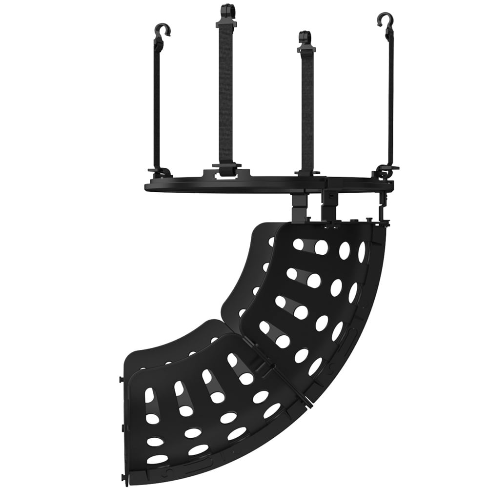 Basketball Return, SEGMART Basketball Return Attachment, 360° Basketball Shot Trainer, Portable Basketball Training Equipment, Basketball Return Chute Rebounder with 4 Detachable Hooks for Hoop,Black