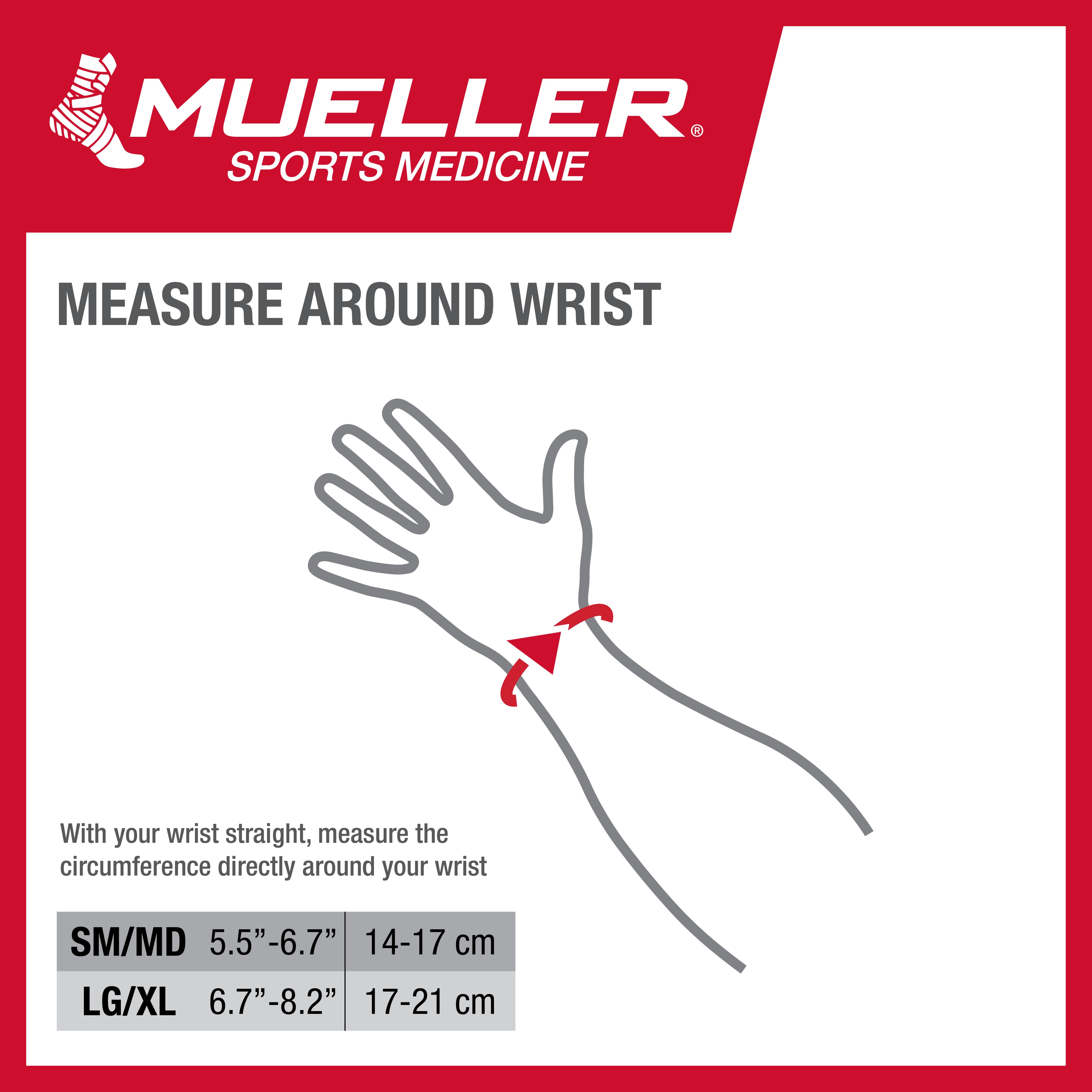 Mueller X-Stay Wrist Stabilizer, Black, Small/Medium
