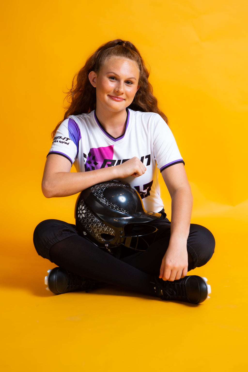 RIP-IT Vision Classic Softball Batting Helmet 2.0, Black, Small and Medium