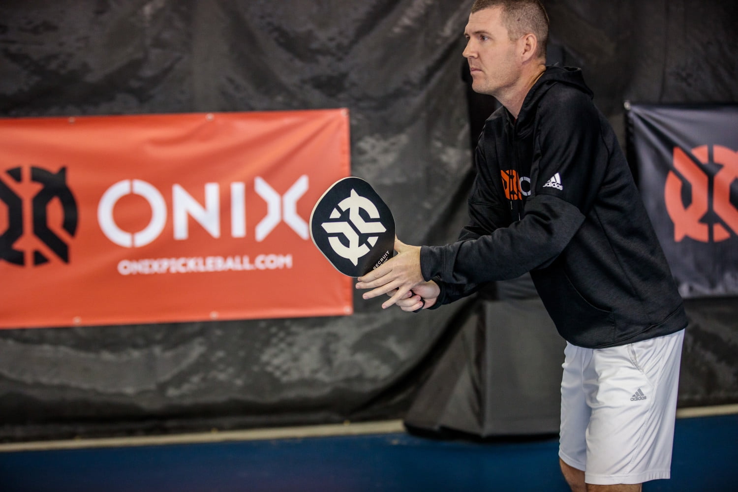 Recruit by ONIX Wood Pickleball Starter Set for All Ages and Levels to Learn to Play, Black