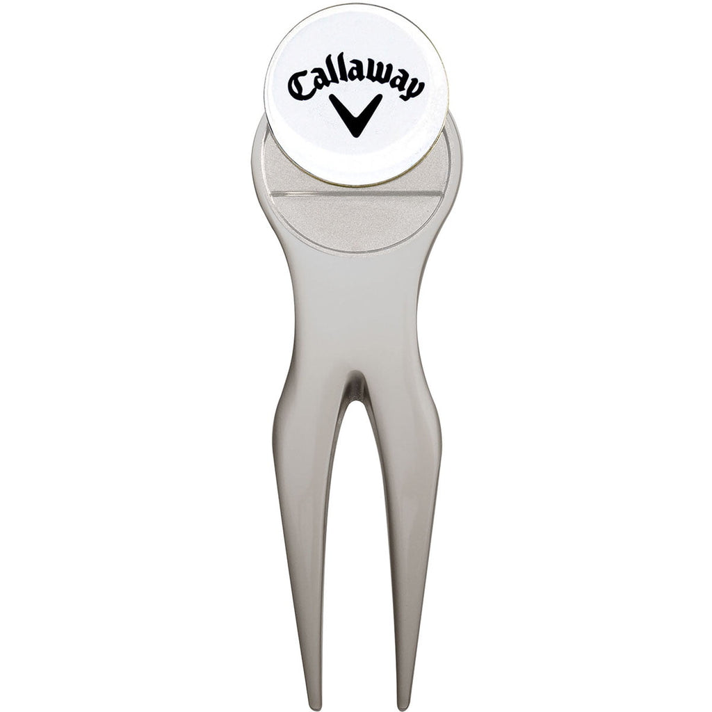 Callaway Golf Divot Repair Tool and Golf Ball Marker - Silver