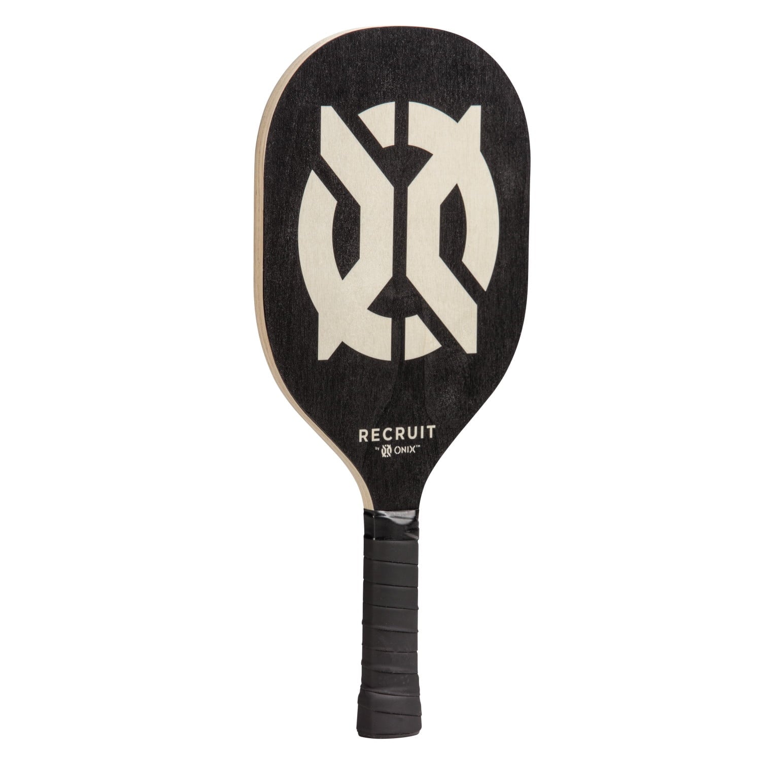 Recruit by ONIX Wood Pickleball Starter Set for All Ages and Levels to Learn to Play, Black