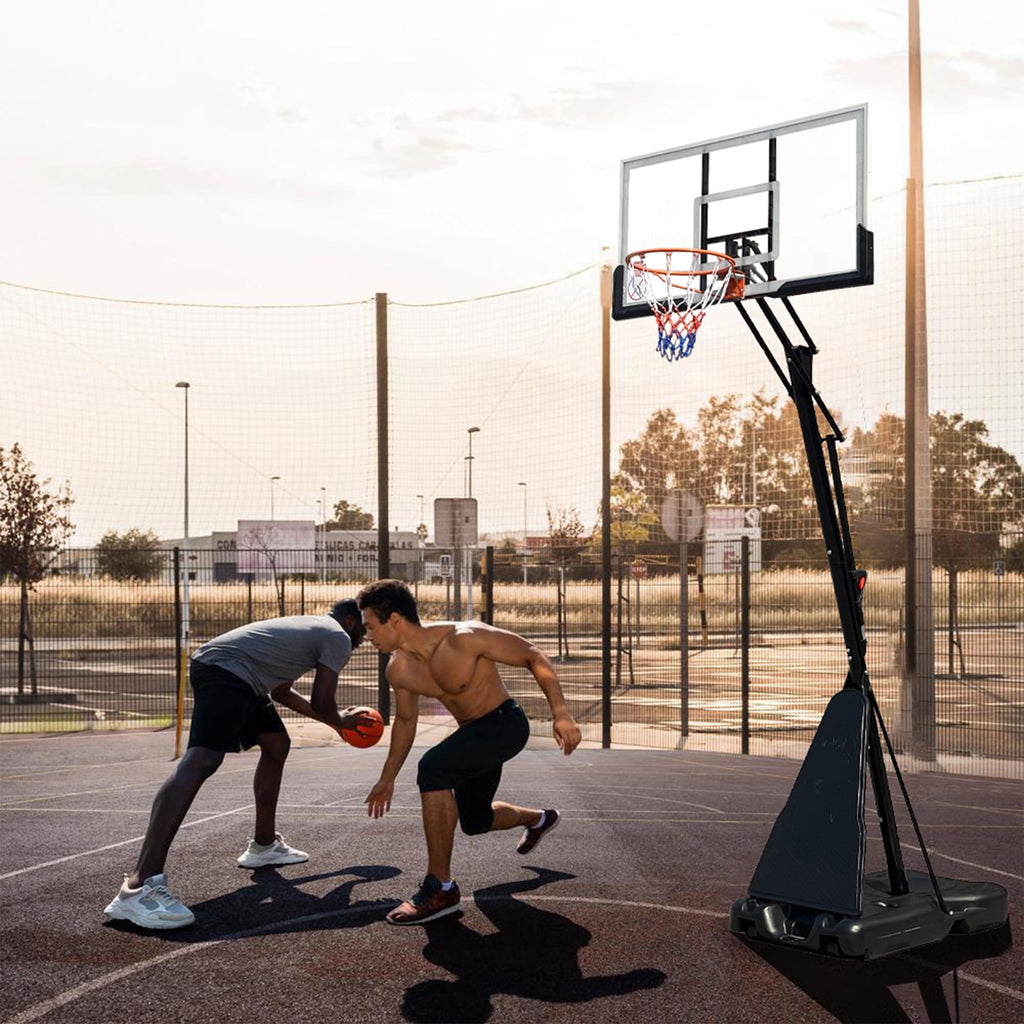 Vebreda 54 in. Portable Basketball Hoop System, 7.5 - 10 ft. Height Adjustable