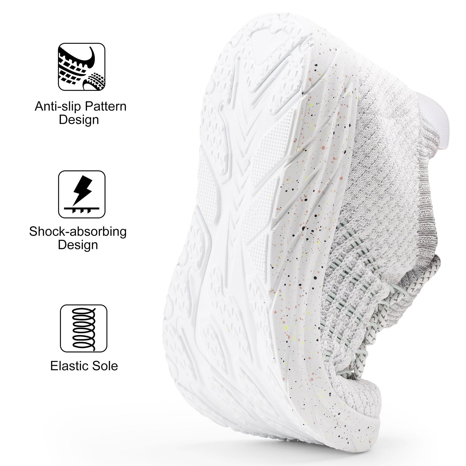 HARVEST LAND Women's Walking Shoes Breathable Slip on Athletic Tennis Sneakers
