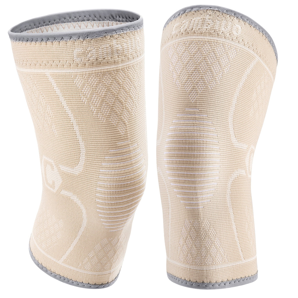 CAMBIVO Knee Brace x2, Compression Knee Sleeve Support for Running, Meniscus Tear, Arthritis, Joint Pain Relief, S-XL