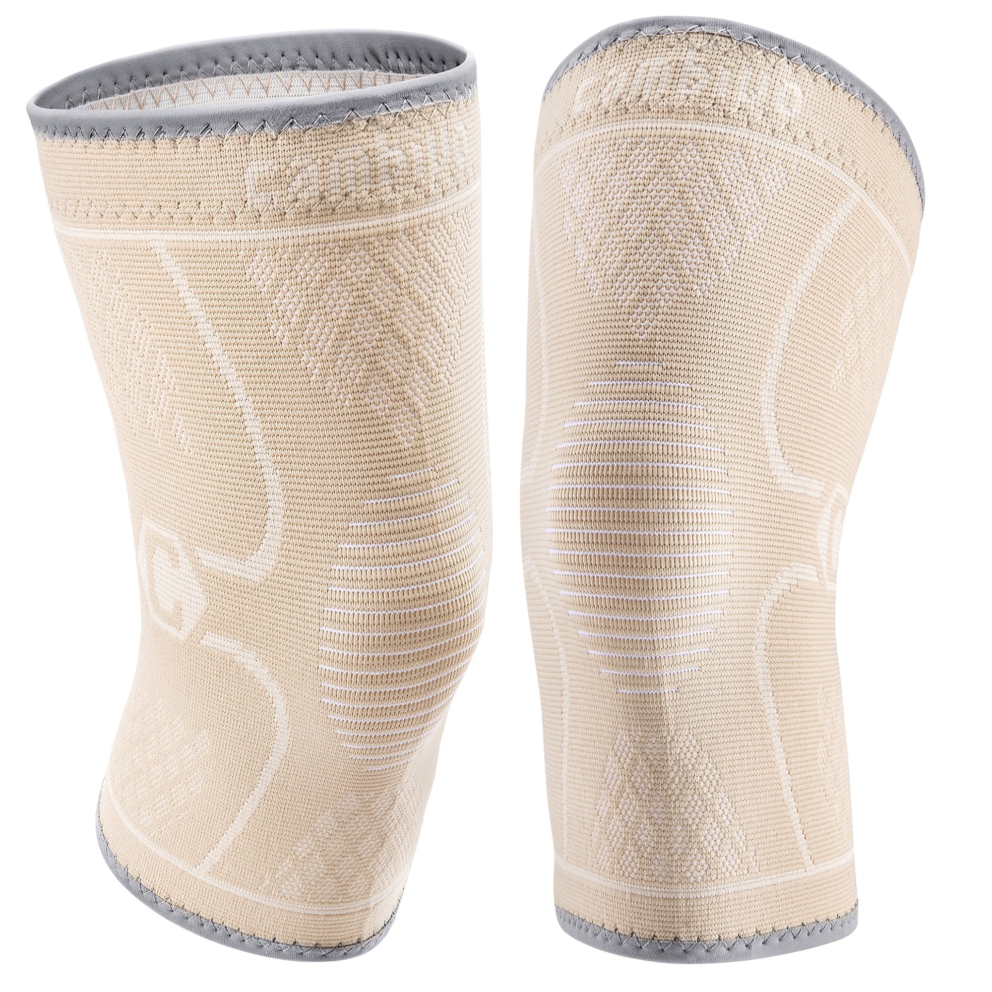 CAMBIVO Knee Brace x2, Compression Knee Sleeve Support for Running, Meniscus Tear, Arthritis, Joint Pain Relief, S-XL