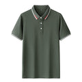 CYiJun George Polo Shirt for Men Classic Fit Soft Cotton Blend Modern Casual Style Short Sleeve Golf Shirts