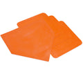 Champion Sports Throwdown Base Set: 4 Baseball & Softball Rubber Throw Down Bases - Training & Practice Equipment, Orange , 1" x 17" x 17"